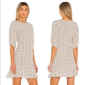 Faithful The Brand Sidonie Floral Print White Dress size 6
